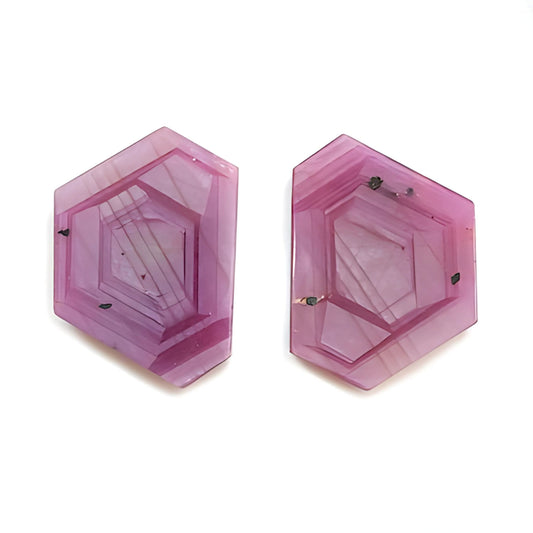 rosemary ruby hexagon shape flat slices