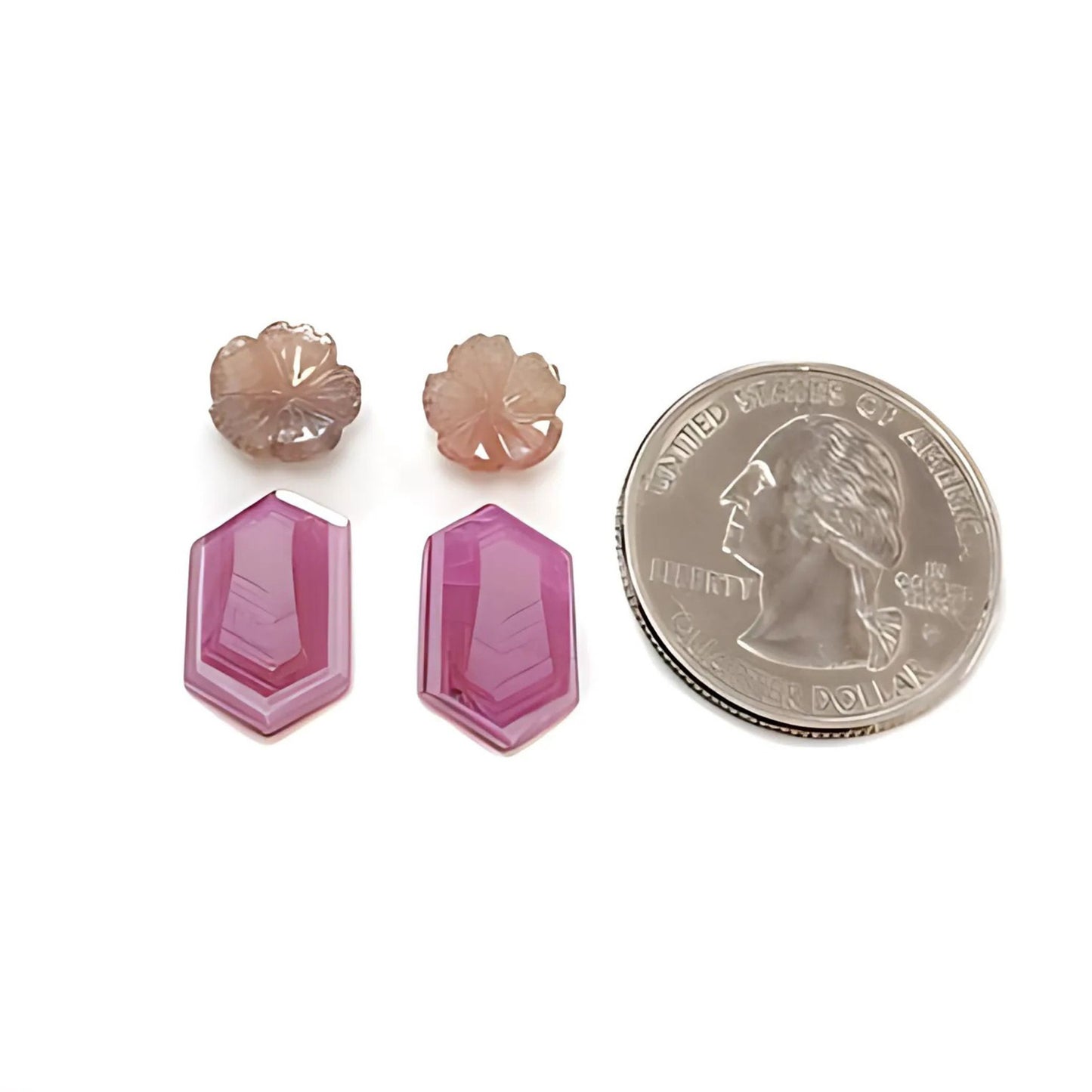 天然未処理マルチサファイアフラットスライス