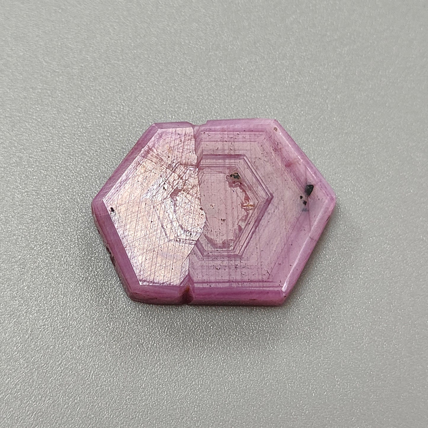 zaffiro rosa naturale non trattato