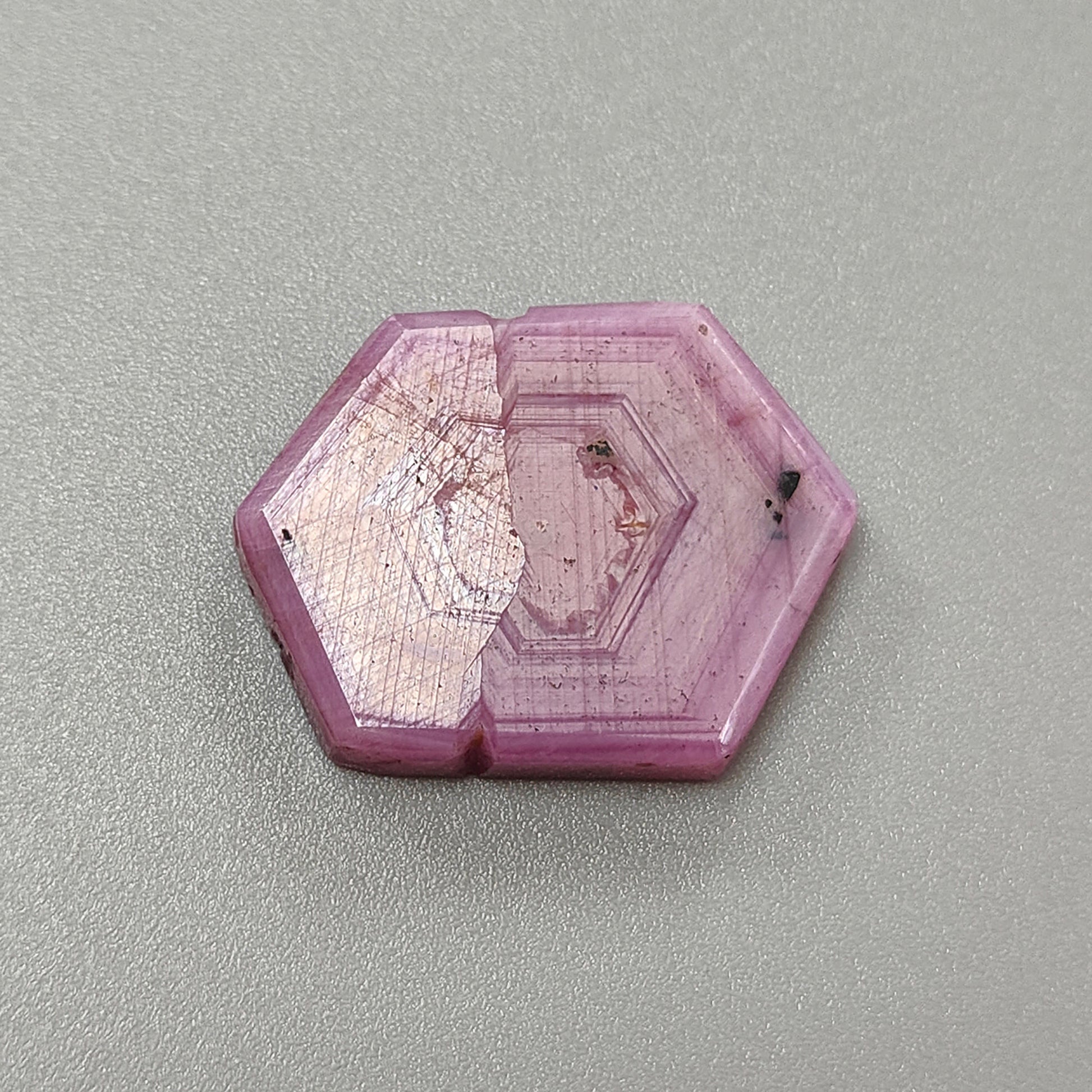 zaffiro rosa naturale non trattato