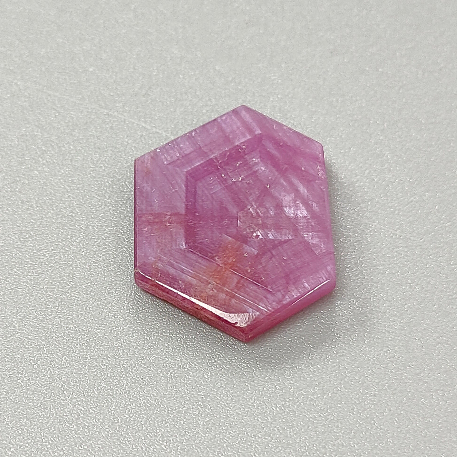 ピンクサファイア天然未処理フラットスライス