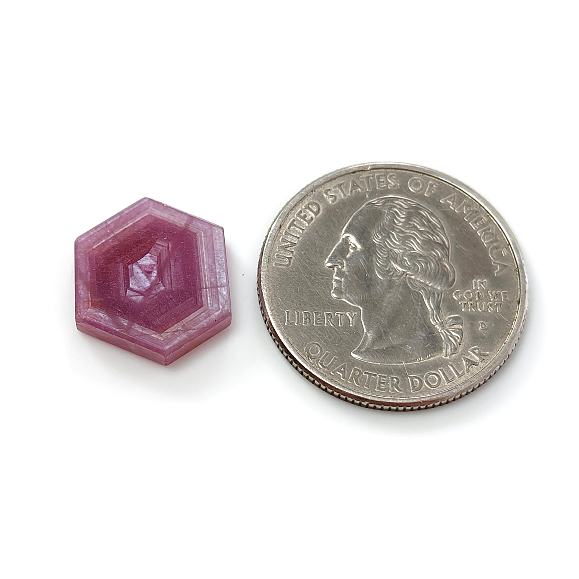 natürliche unbehandelte rosa Saphir-Flachscheiben