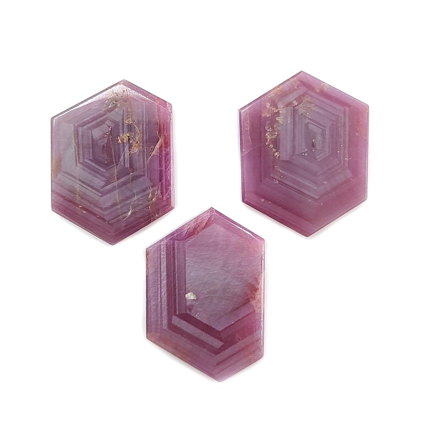 Rosemary Pink Sapphire Flat Slices