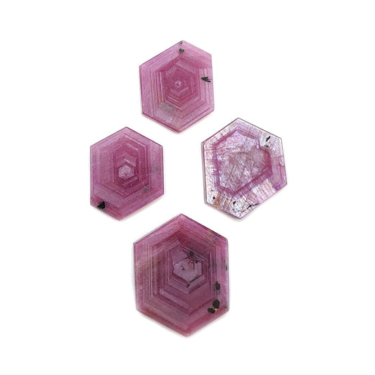 Rosemary Pink Sapphire Flat Slices