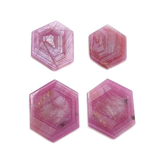Rosemary Pink Sapphire Flat Slices