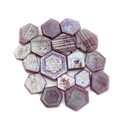 Rosemary Pink Sapphire Flat Slices