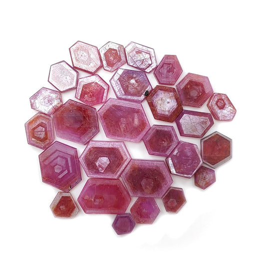 Rosemary Pink Sapphire Flat Slices