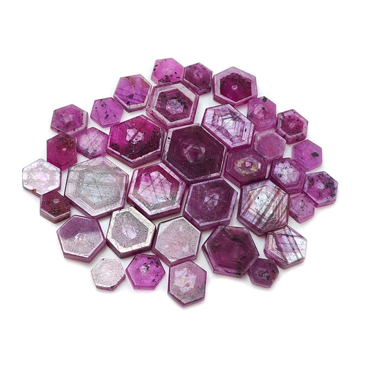 Rosemary Pink Sapphire Flat Slices