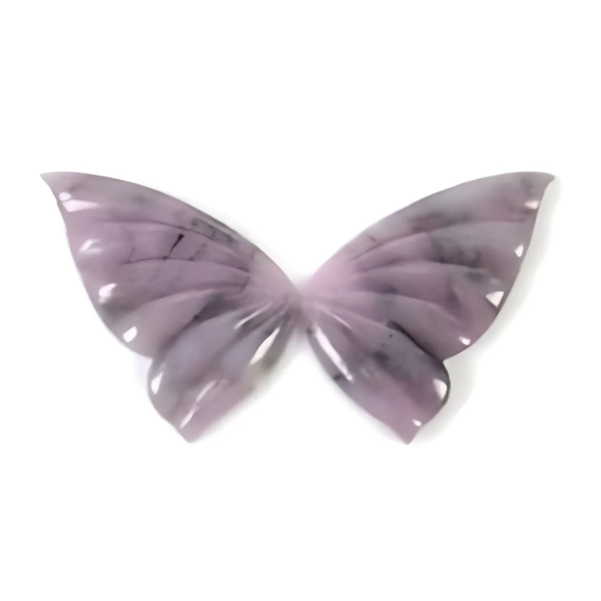 pink sapphire butterfly carving