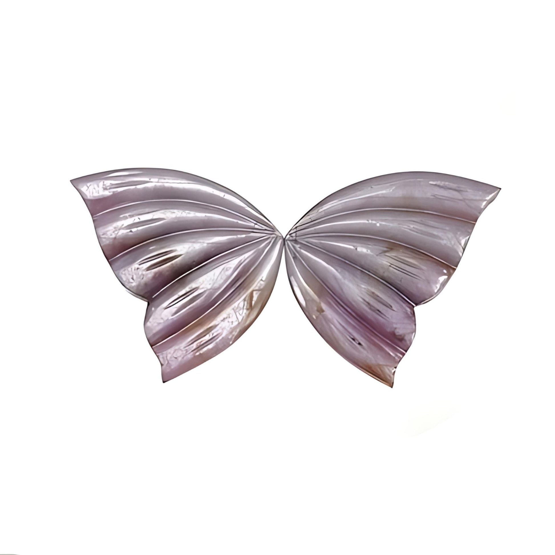 pink sapphire butterfly carving