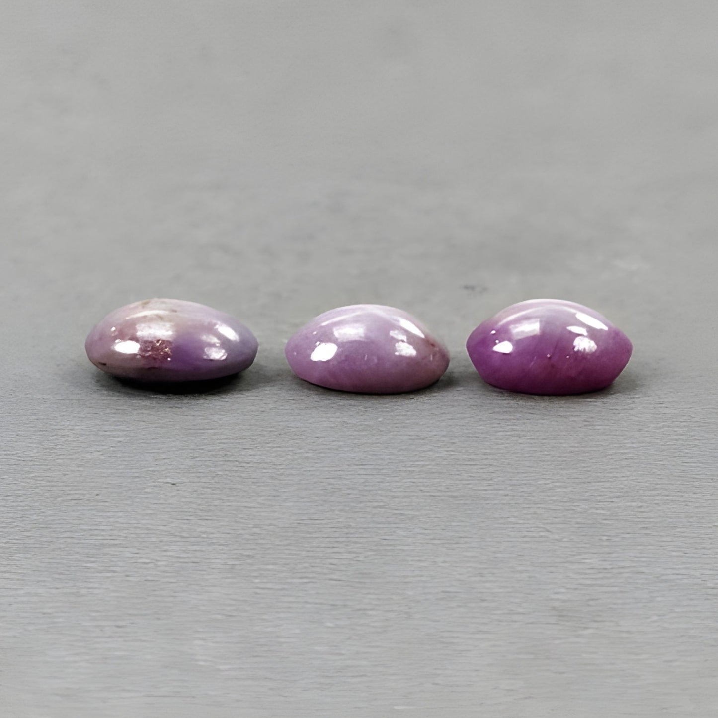 30.30cts Natural Untreated Star Sapphire Gemstone Cabochon Oval Shape 3pcs
