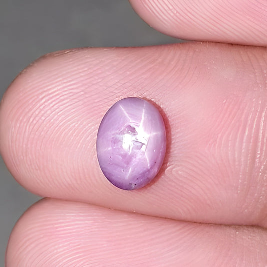 star ruby oval shape cabochon