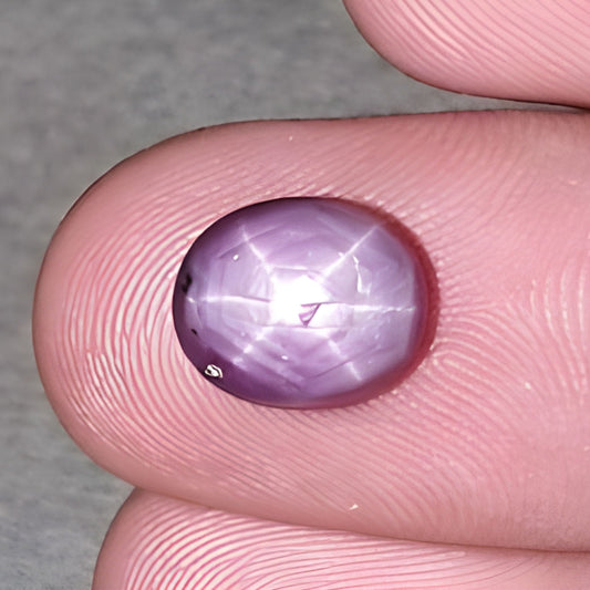 star ruby oval shape cabochon