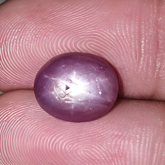 star ruby oval shape cabochon