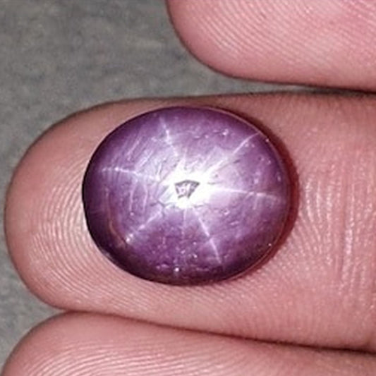 star ruby oval shape cabochon
