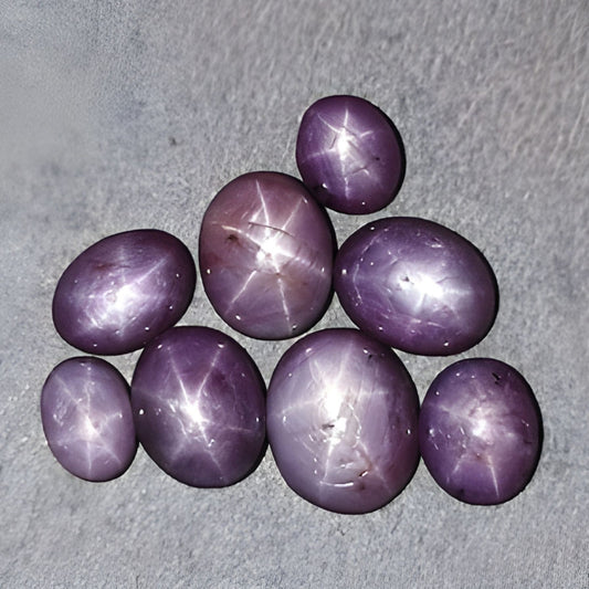 star sapphire oval shape cabochon
