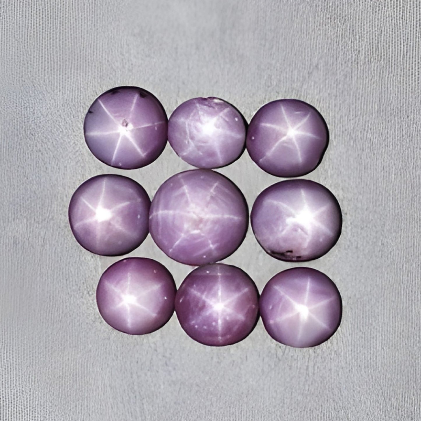 star sapphire round shape cabochon