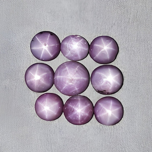 star sapphire round shape cabochon