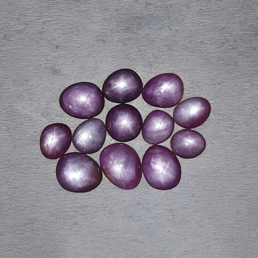 star ruby uneven shape cabochon