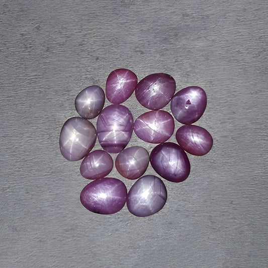 star ruby uneven shape cabochon