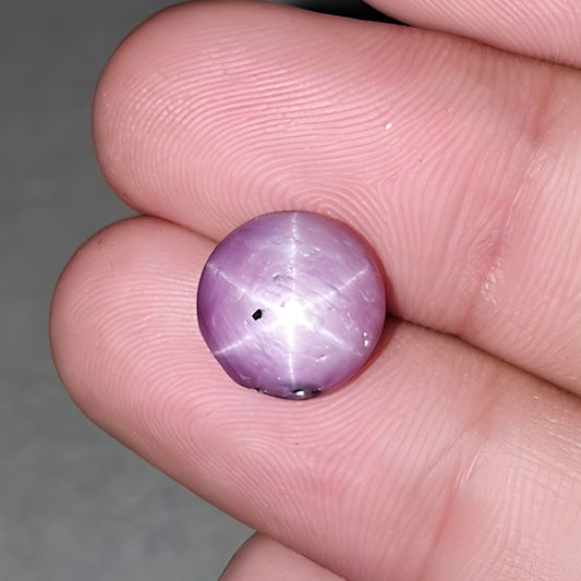 star sapphire round shape cabochon