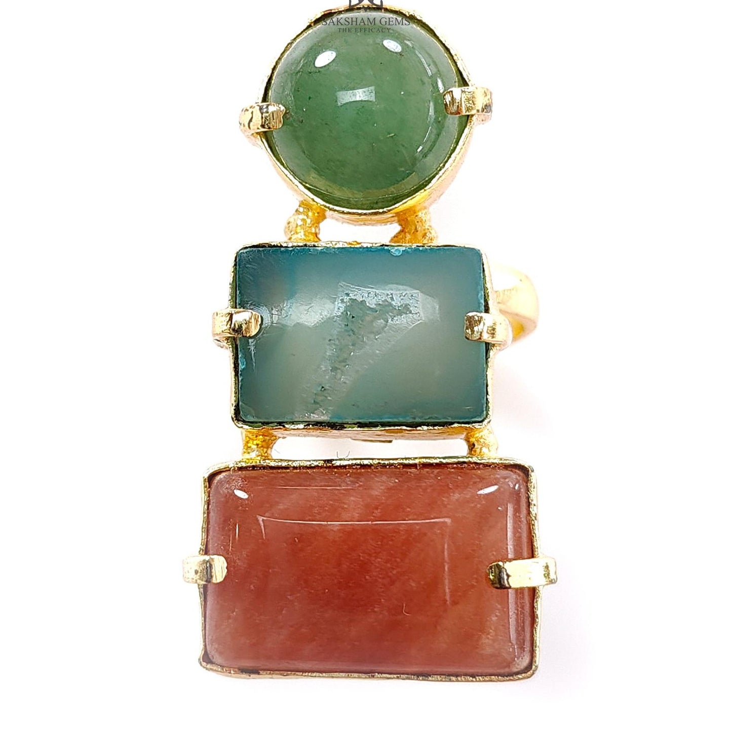 Handmade Cocktail Ring 12.82gms