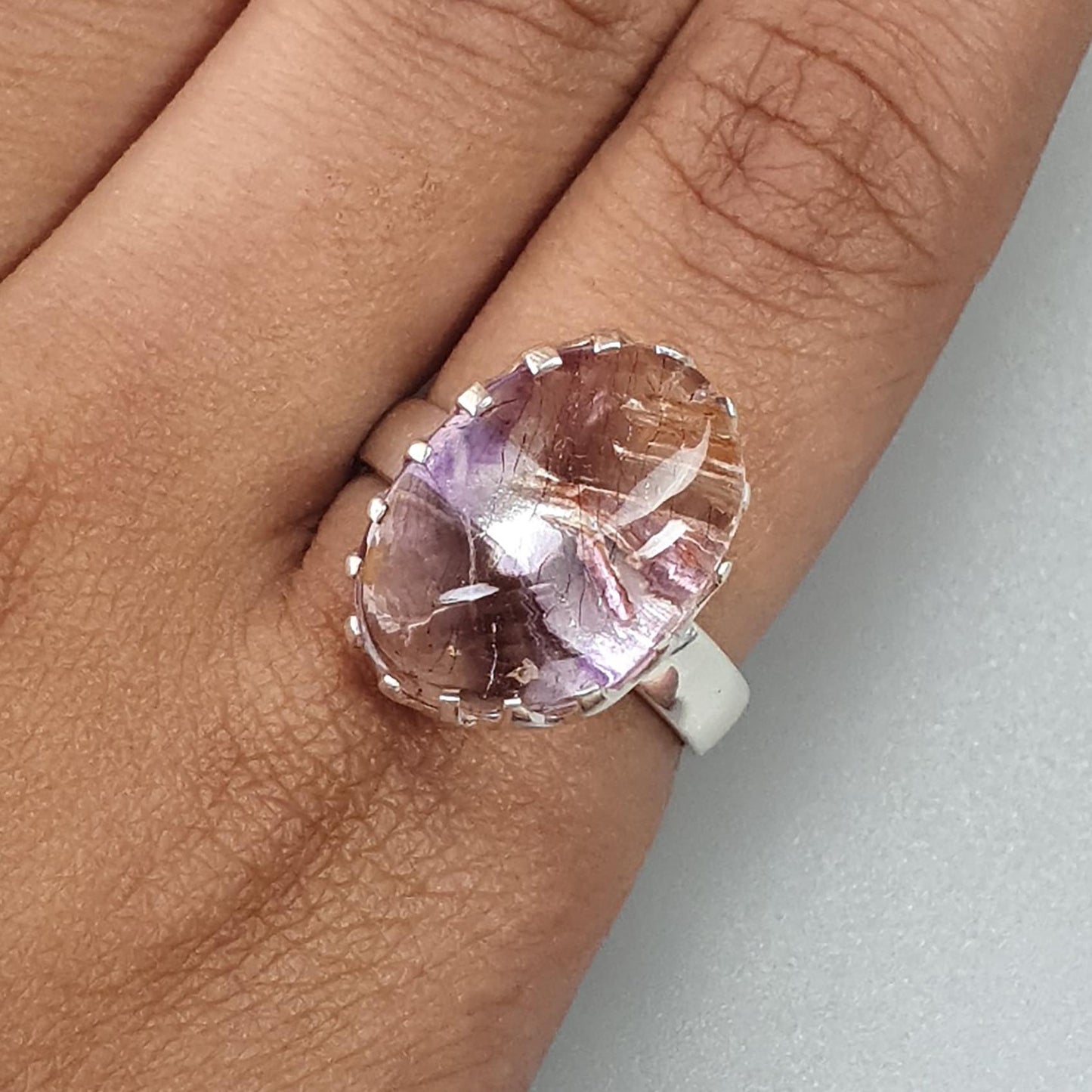Amethyst Silver Ring