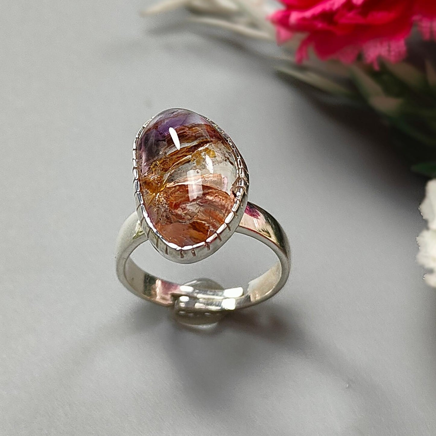 Amethyst Silver Ring
