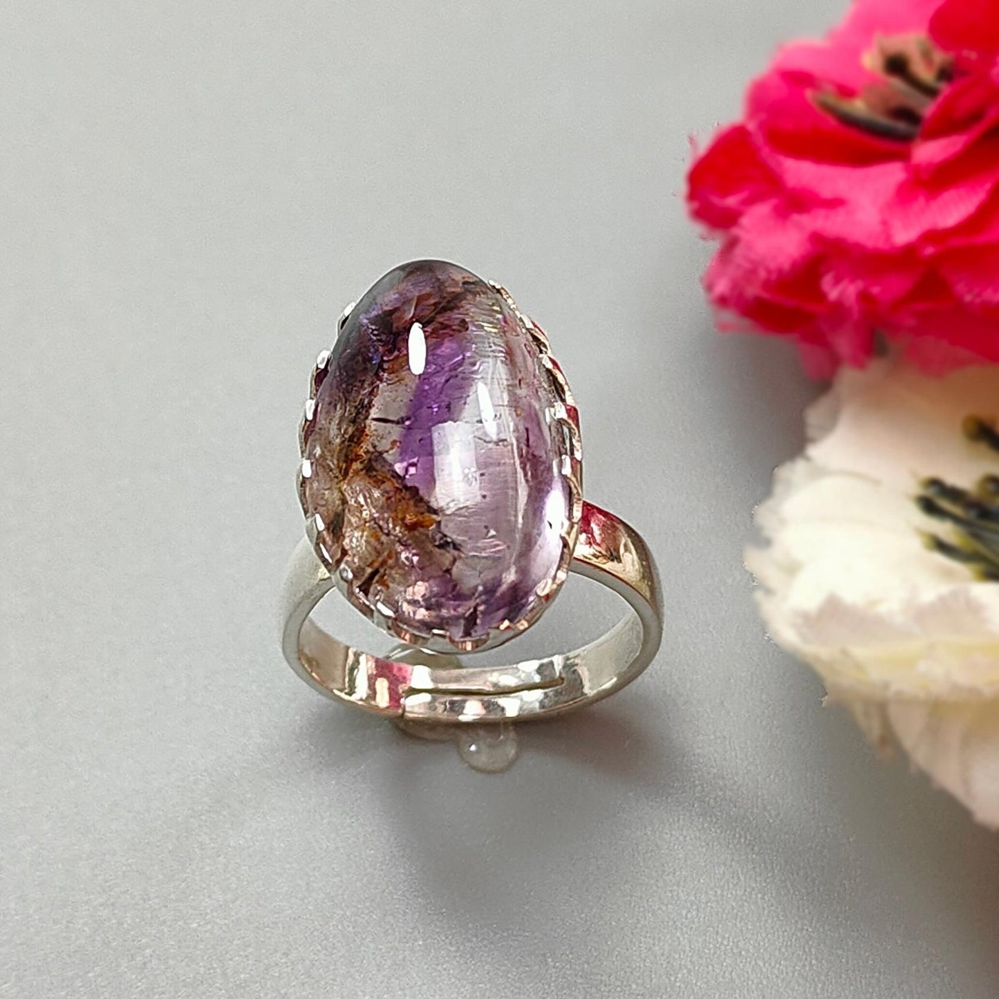 Amethyst Silver Ring