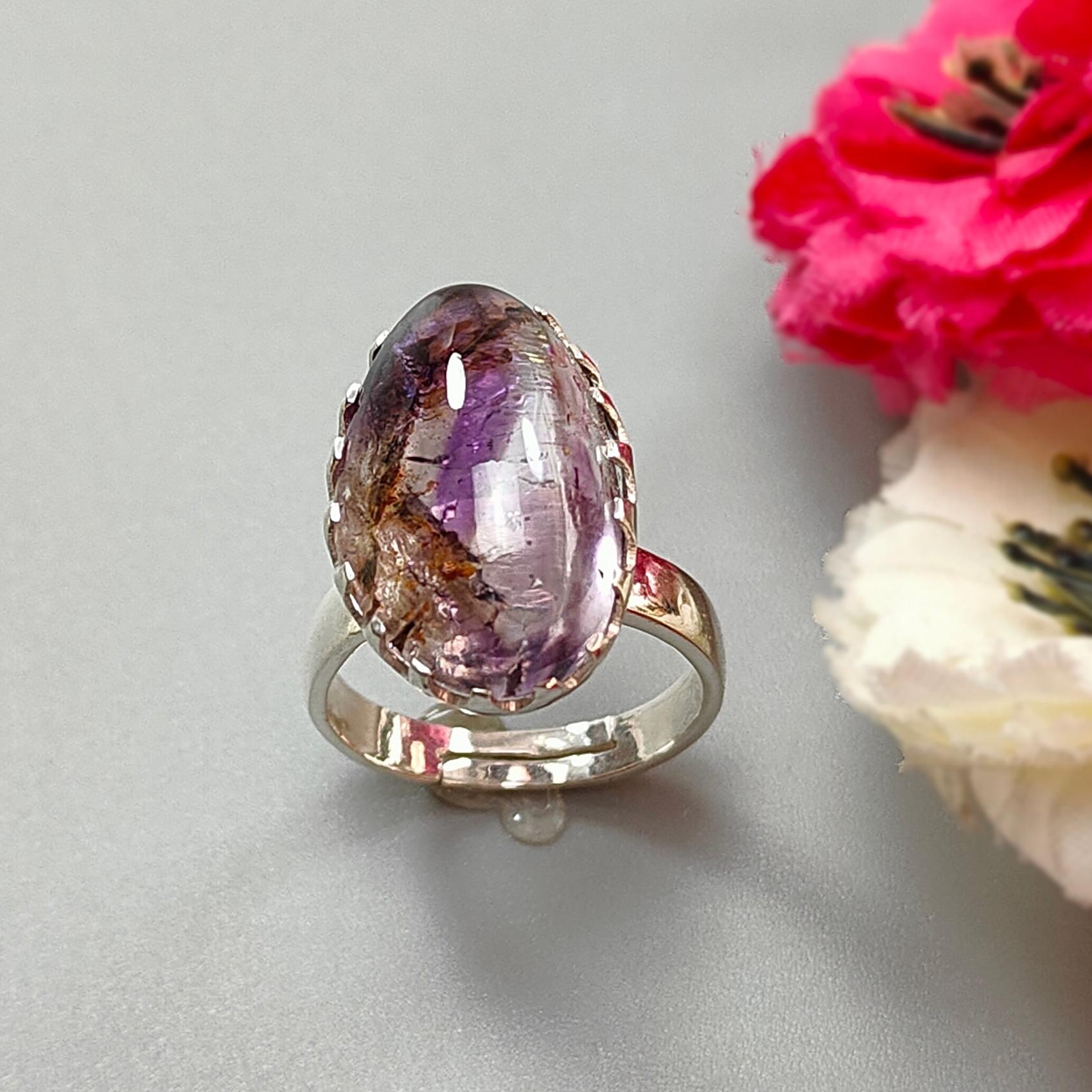 Amethyst Silver Ring