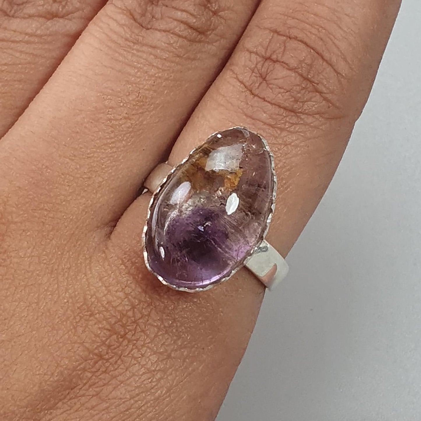 Amethyst Silver Ring