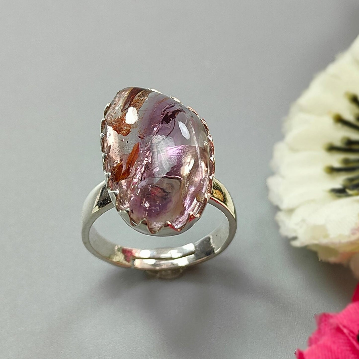 Amethyst Silver Ring
