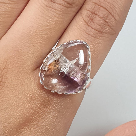 Amethyst Silver Ring