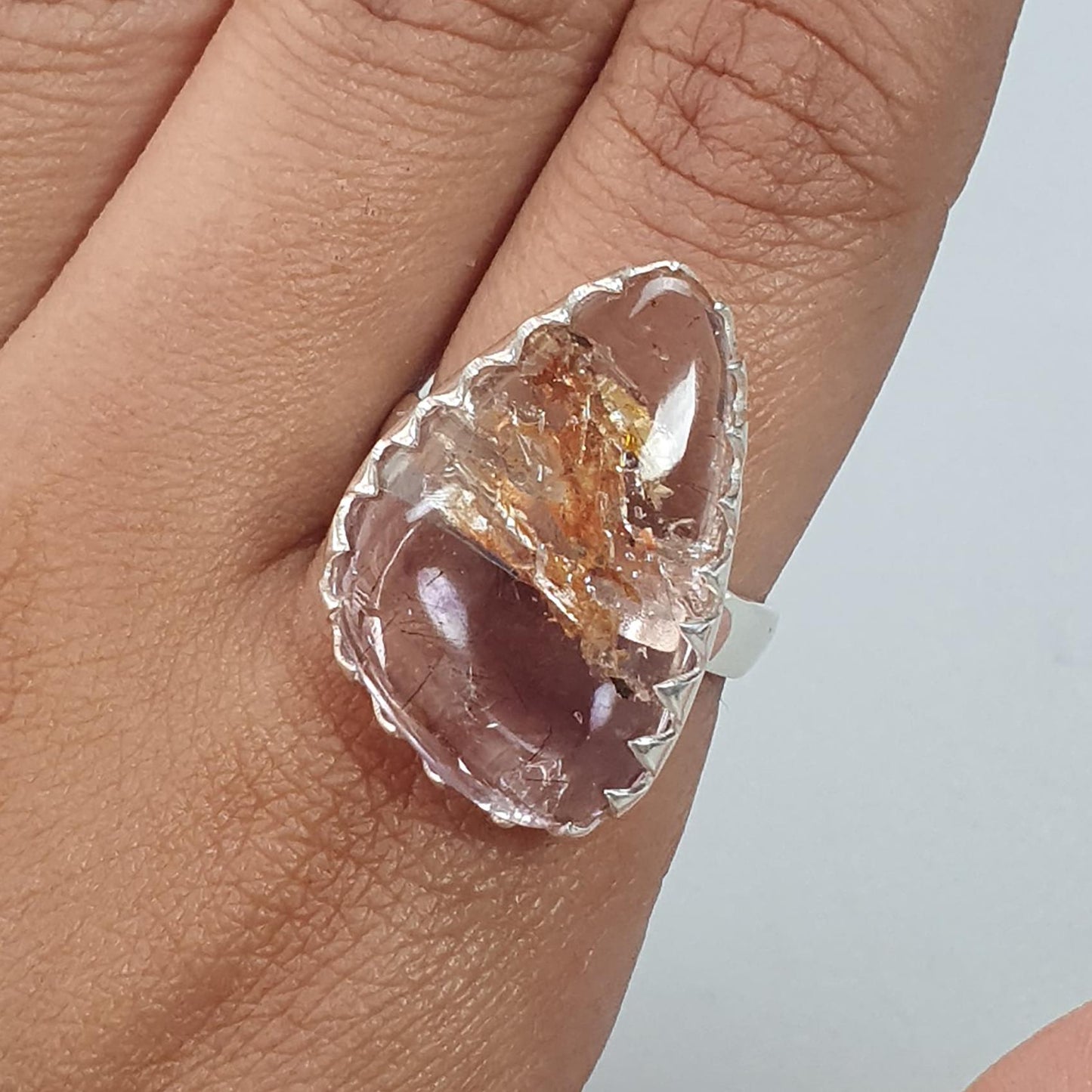 Amethyst Silver Ring
