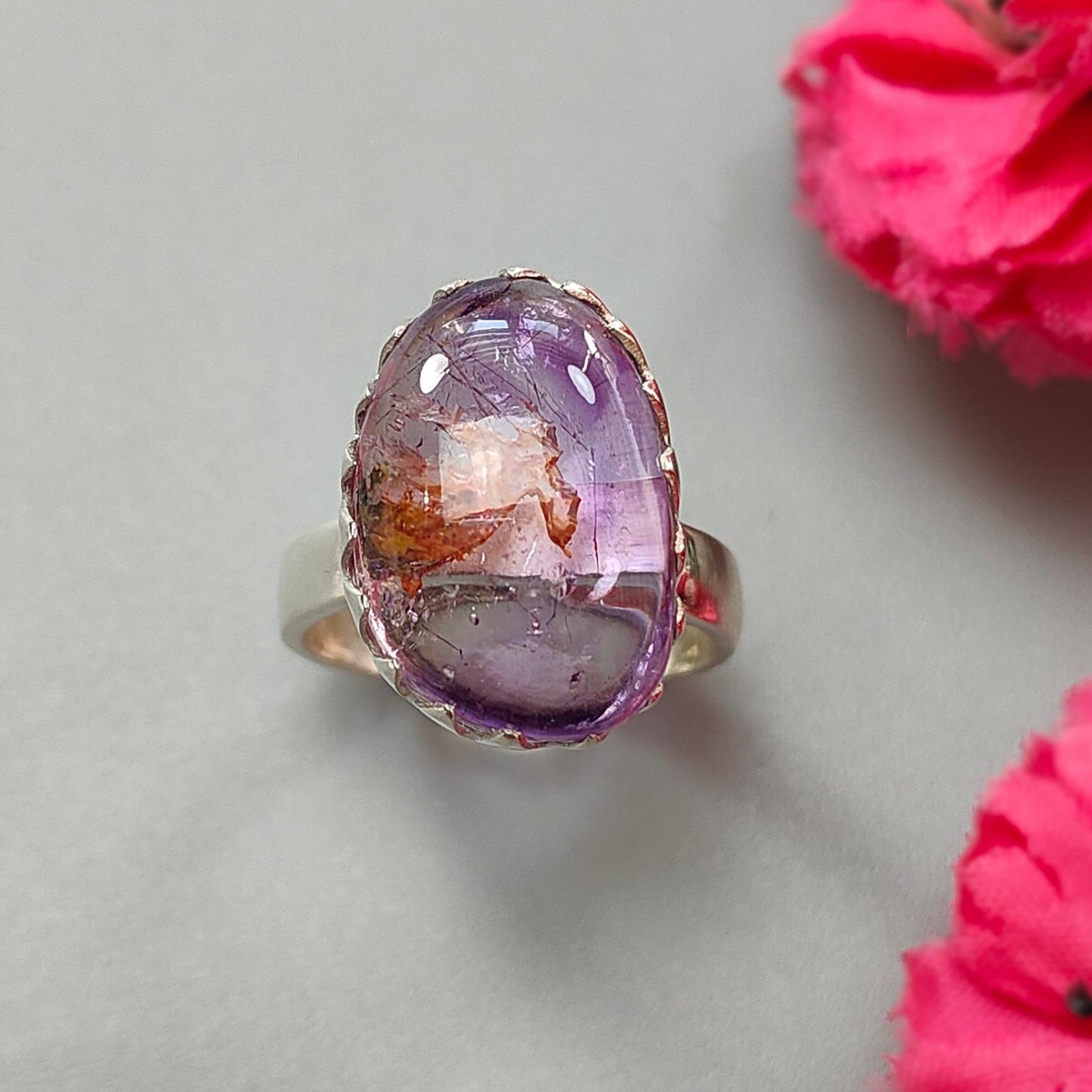 Amethyst Silver Ring