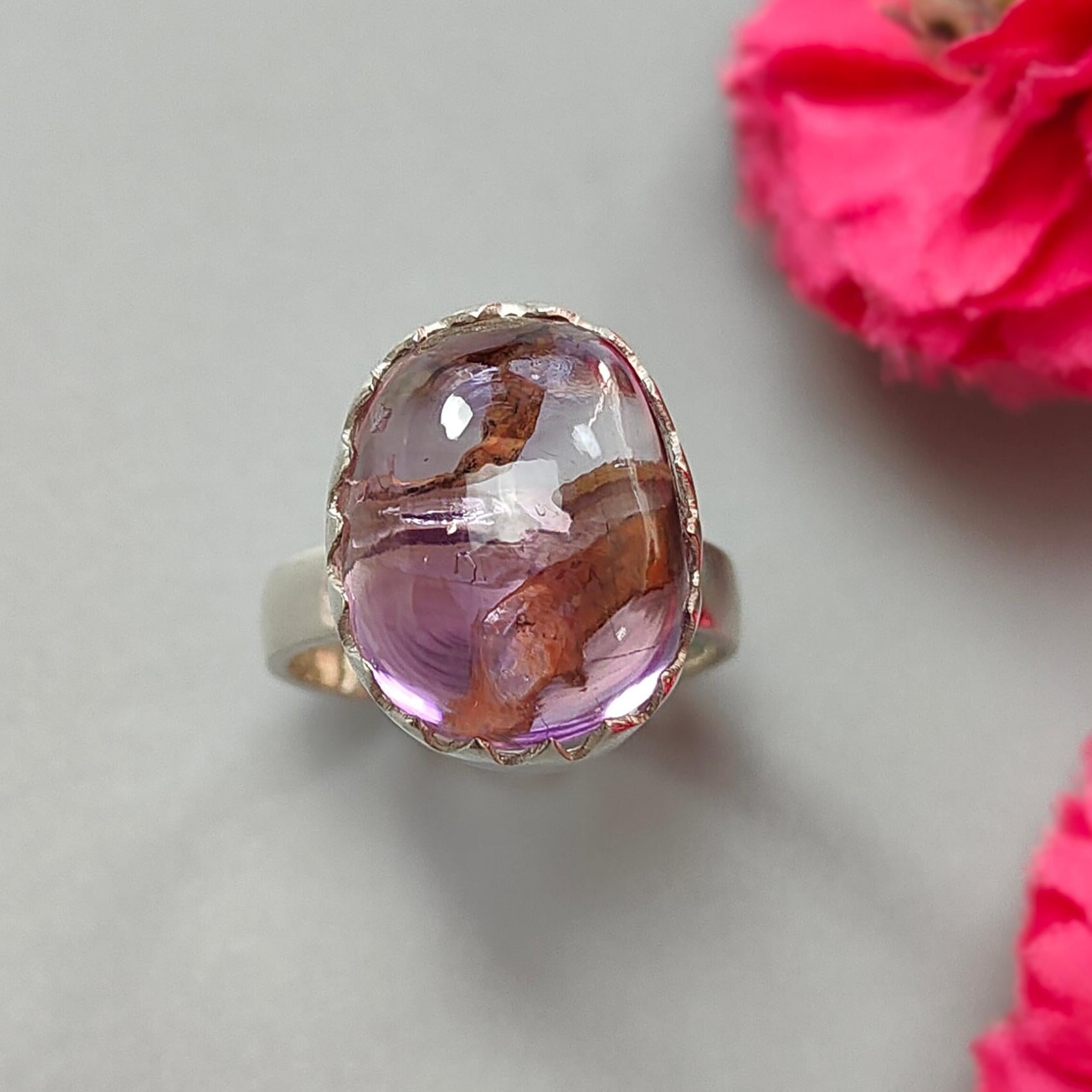 Amethyst Silver Ring