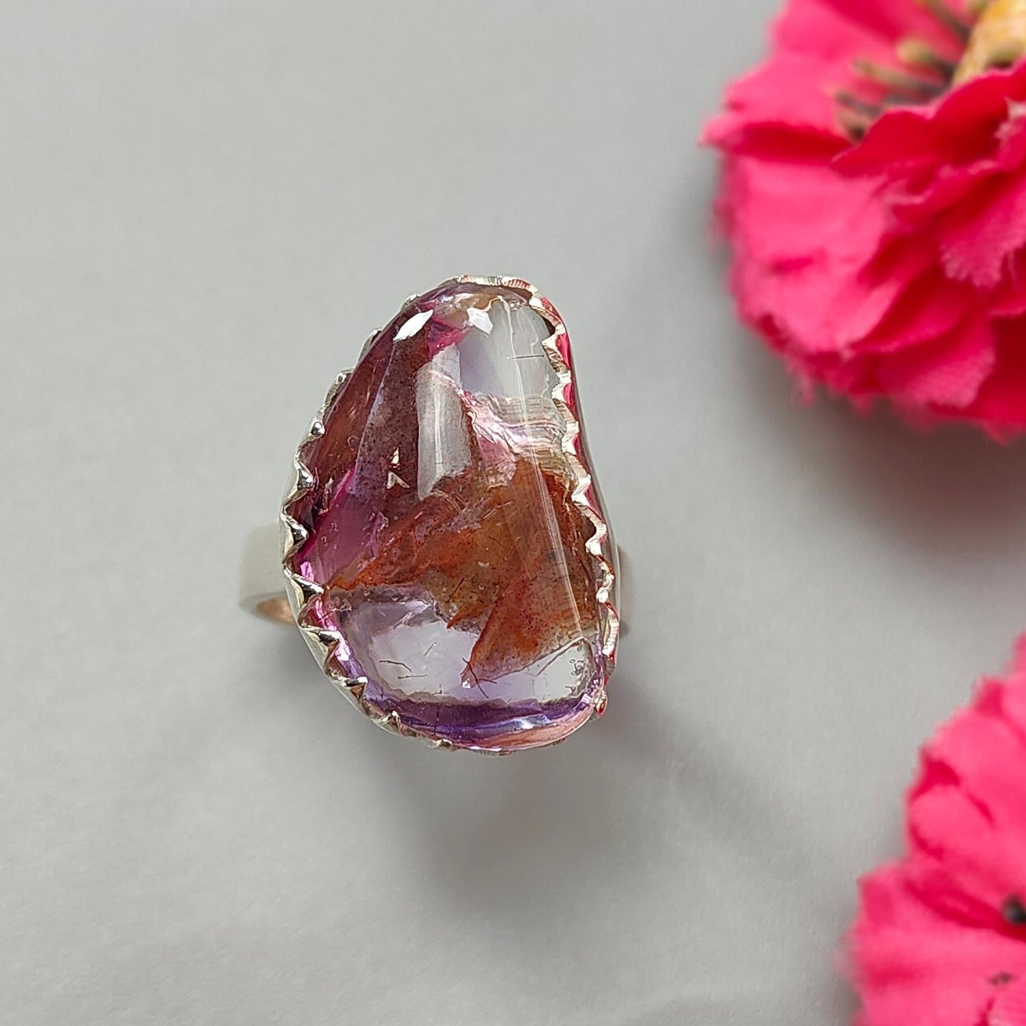 Amethyst Silver Ring