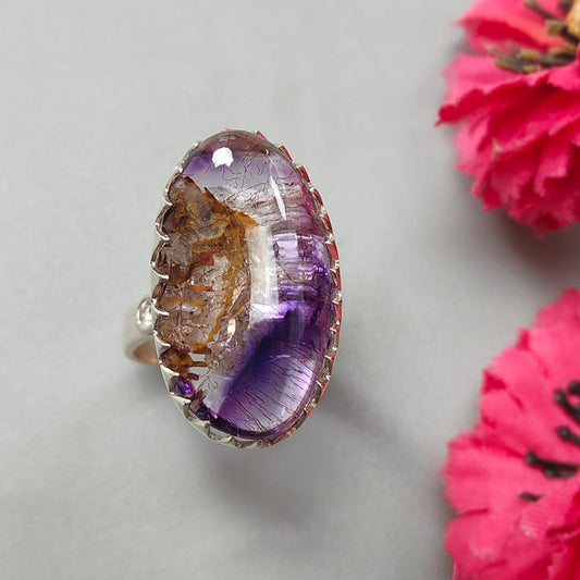 Amethyst Silver Ring