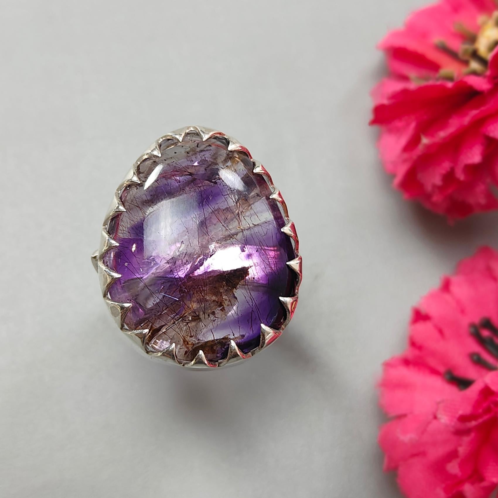 Amethyst Silver Ring