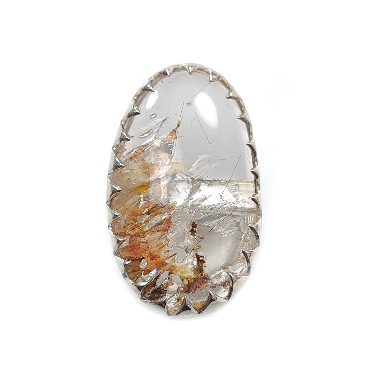 Amethyst Plain Silver Ring: 14.37gms Natural Untreated Super Seven Amethyst Oval Shape Plain 925 Sterling Silver Bezel Set Adjustable Ring