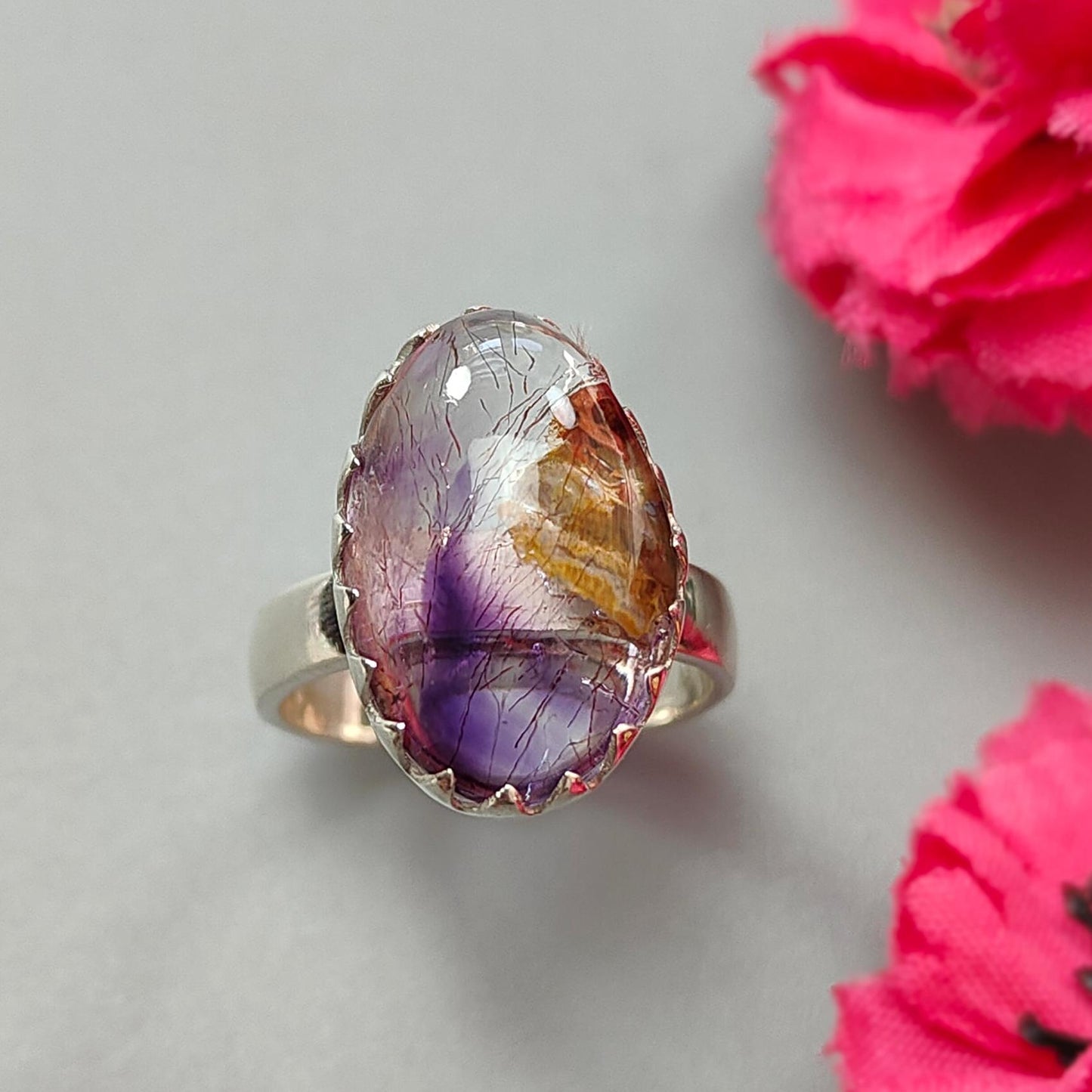 Amethyst Silver Ring