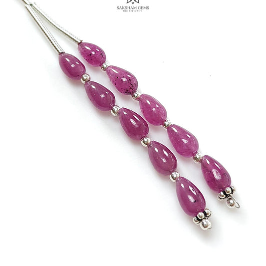 Purple Ruby Plain Loose Beads 25.40cts