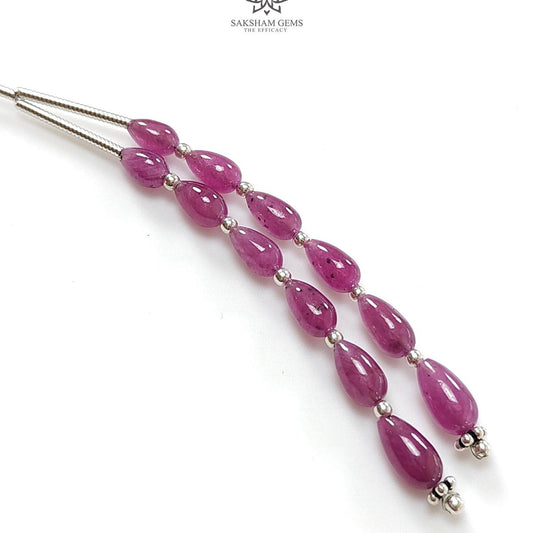 Purple Ruby Plain Loose Beads 28.60cts