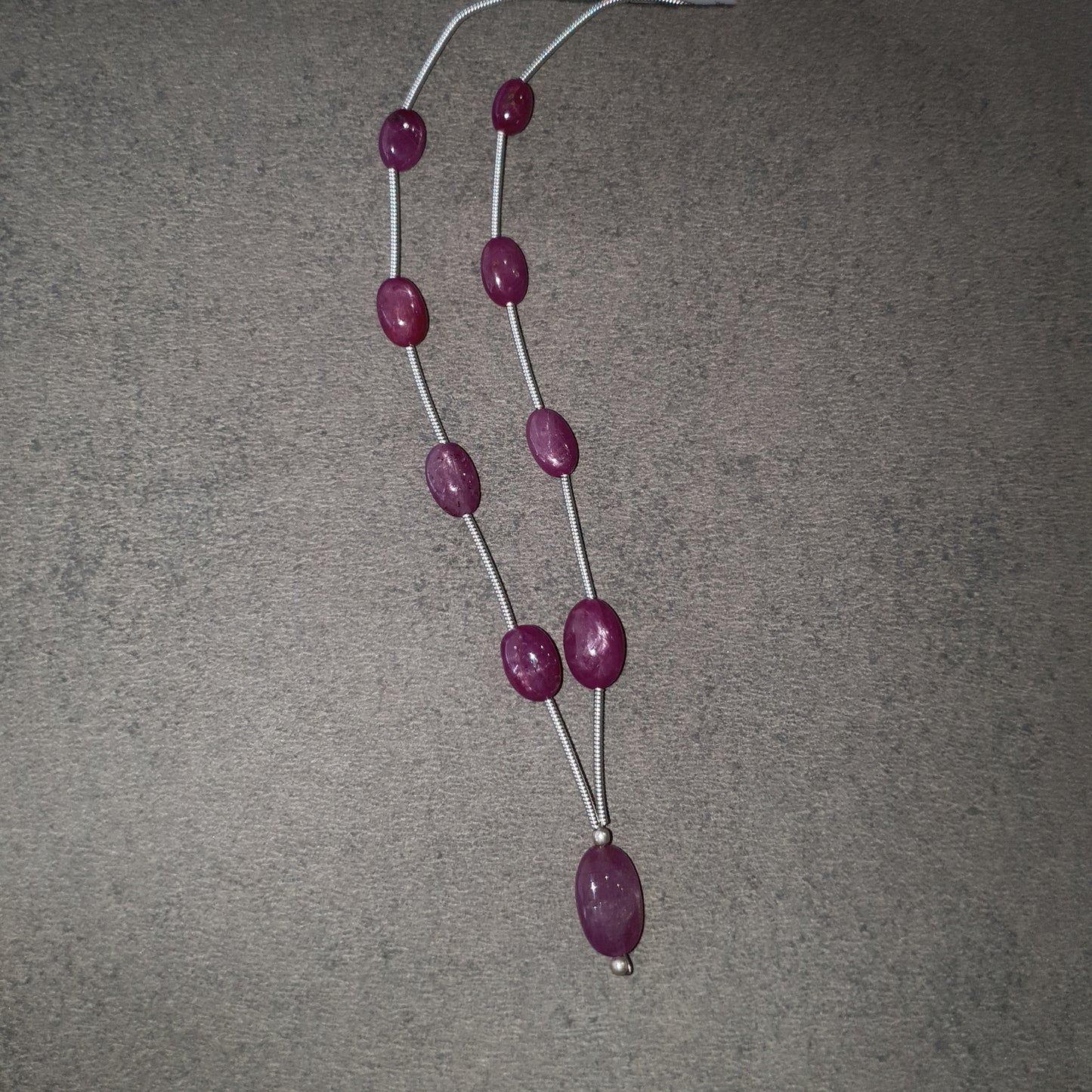 30.00cts Natural Untreated Unheated Star Ruby Gemstone Oval Shape Beads 7*5mm - 14*9mm