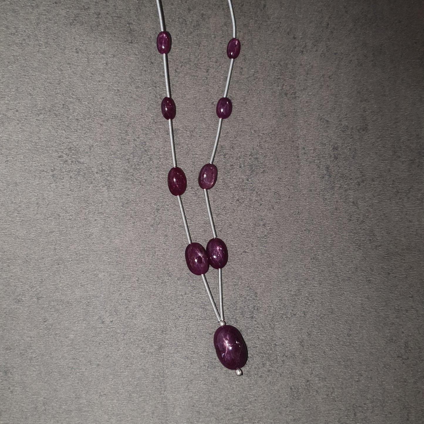 38.50cts Natural Untreated Unheated Star Ruby Gemstone Oval Shape Beads 8*4mm - 14*10mm