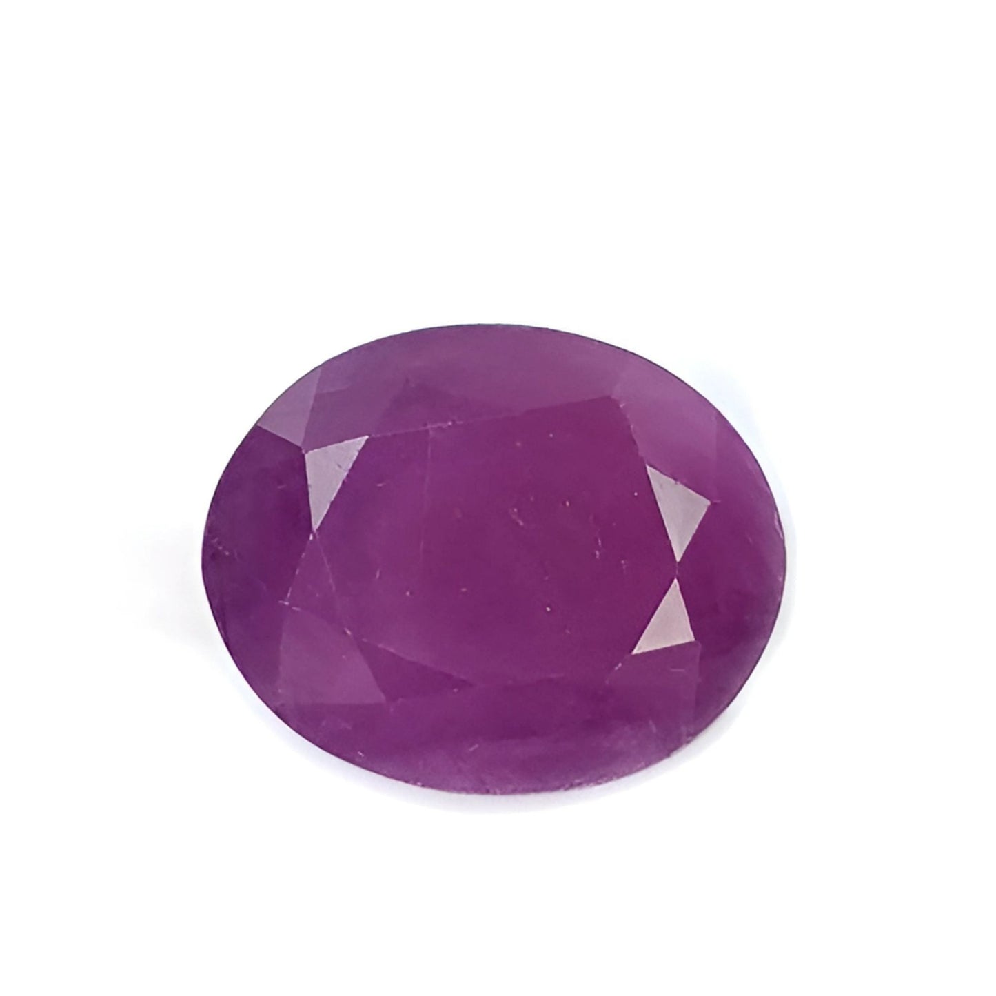 red ruby oval normal cut