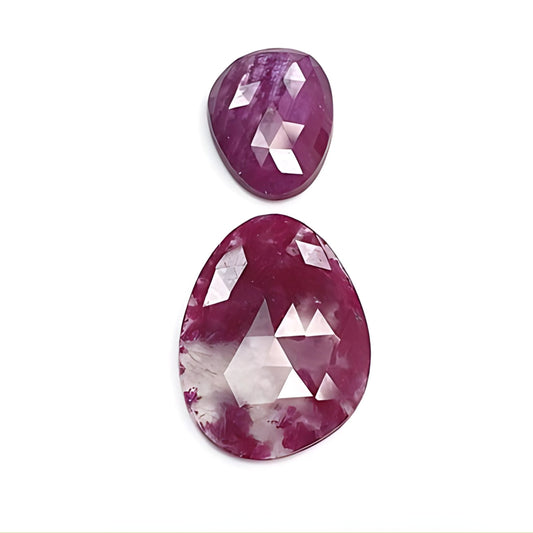 red ruby fancy rose cut