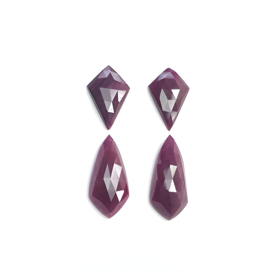 red ruby fancy rose cut