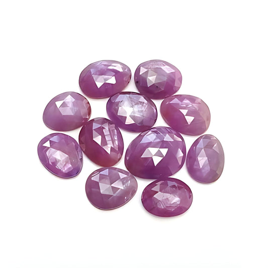 ruby egg shape rose cut