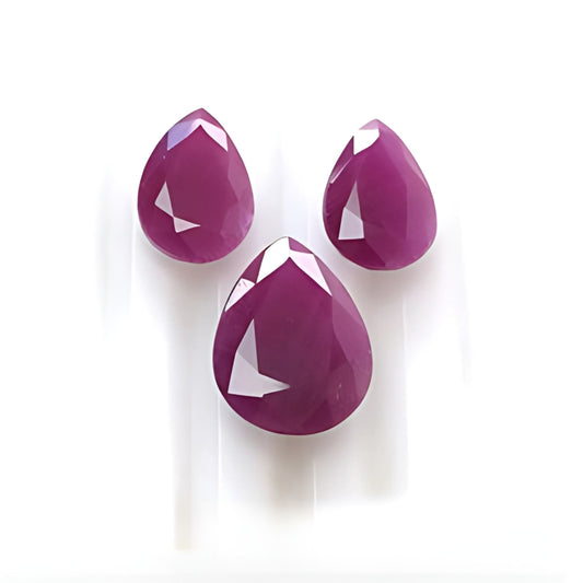 red ruby pear normal cut